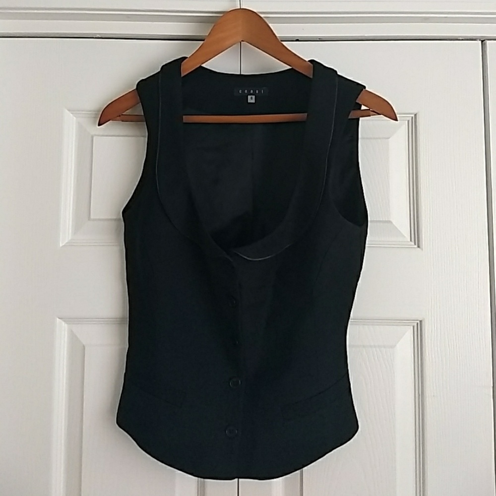 Black waistcoat vest- New!